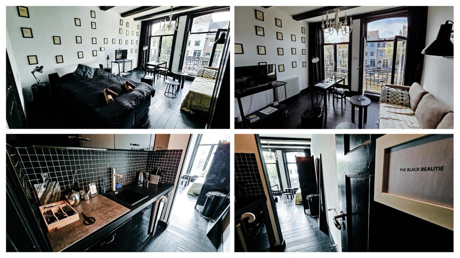 The Black Beauty Private Studio With Canal View From 1799 Amsterdam Ngoại thất bức ảnh